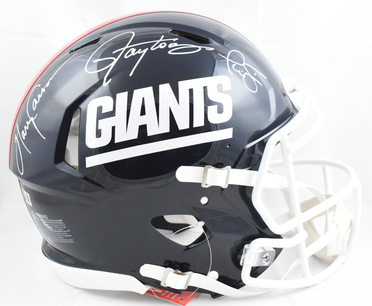 Lawrence Taylor, Harry Carson & Phil Simms Signed Giants Authentic Helmet