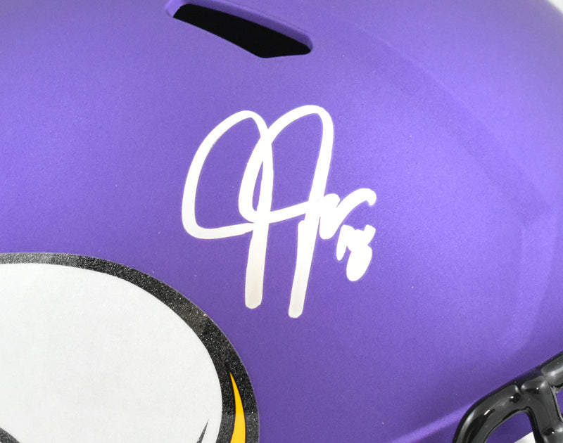 Justin Jefferson Signed Minnesota Vikings Full Size Speed Helmet