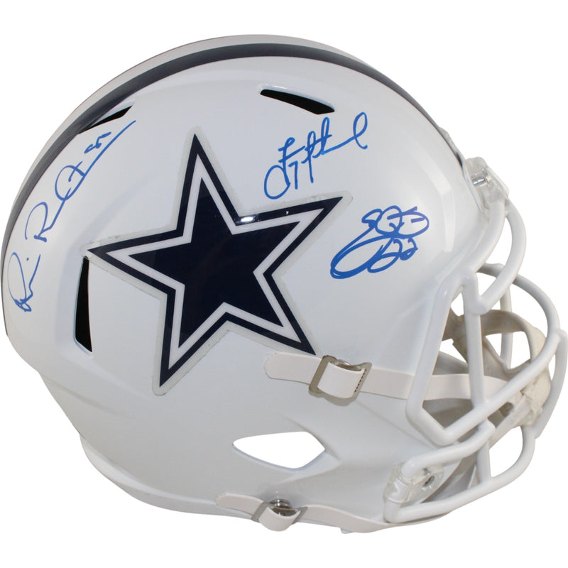 Troy Aikman, Emmitt Smith & Michael Irvin Dallas Cowboys Full Size Helmet