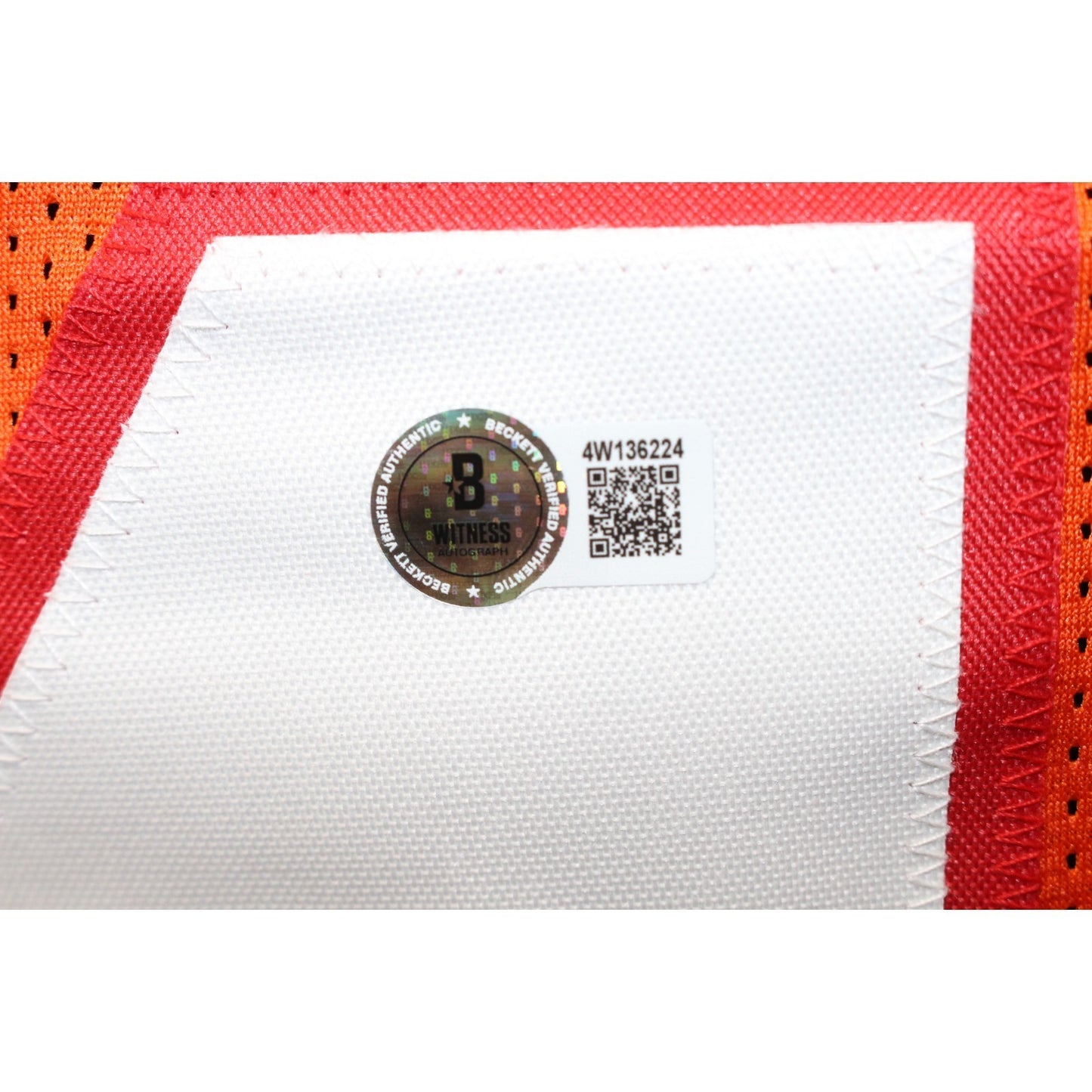 Mike Alstott Autographed Orange Throwback Custom Jersey "A-Train" Inscription