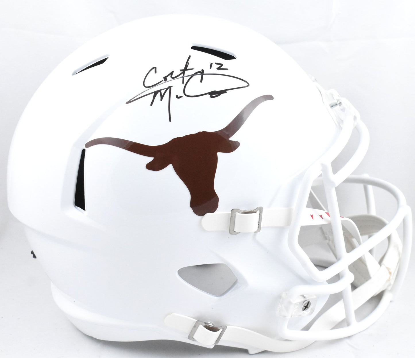 Colt McCoy Signed Texas Longhorns Full Size Speed Helmet
