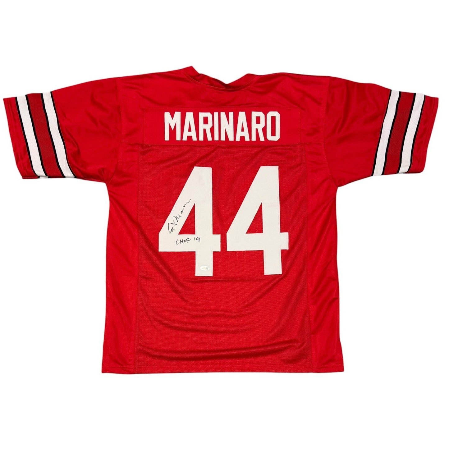 Ed Marinaro Cornell Big Red Autographed Custom Jersey (CHOF 91)