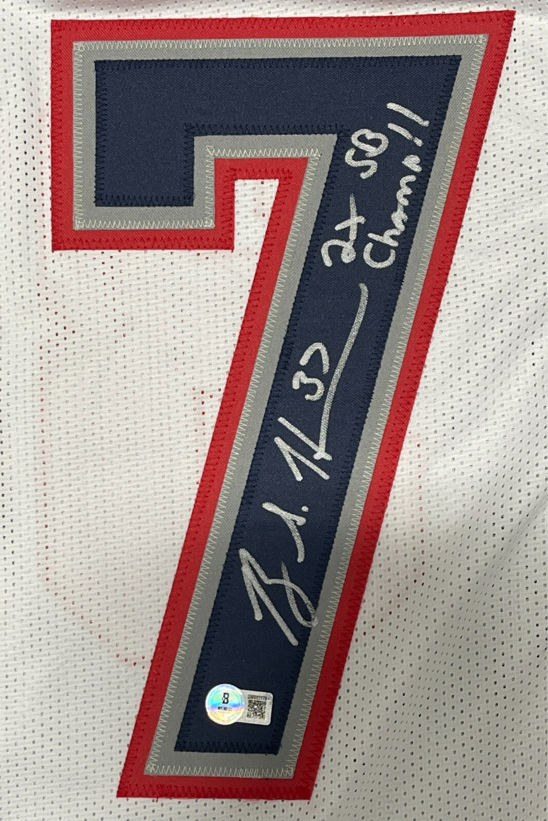 Rodney Harrison Signed New England Patriots Custom Jersey (2x SB Champ)