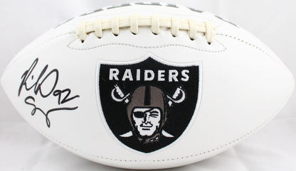 Richard Seymour Signed Oakland Raiders Logo Football