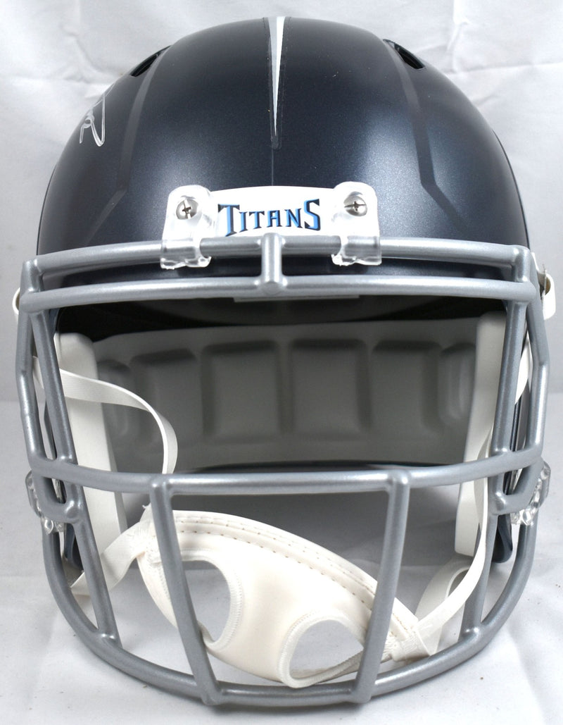 Will Levis Signed Tennessee Titans Full Size Speed Helmet - Silver Edition