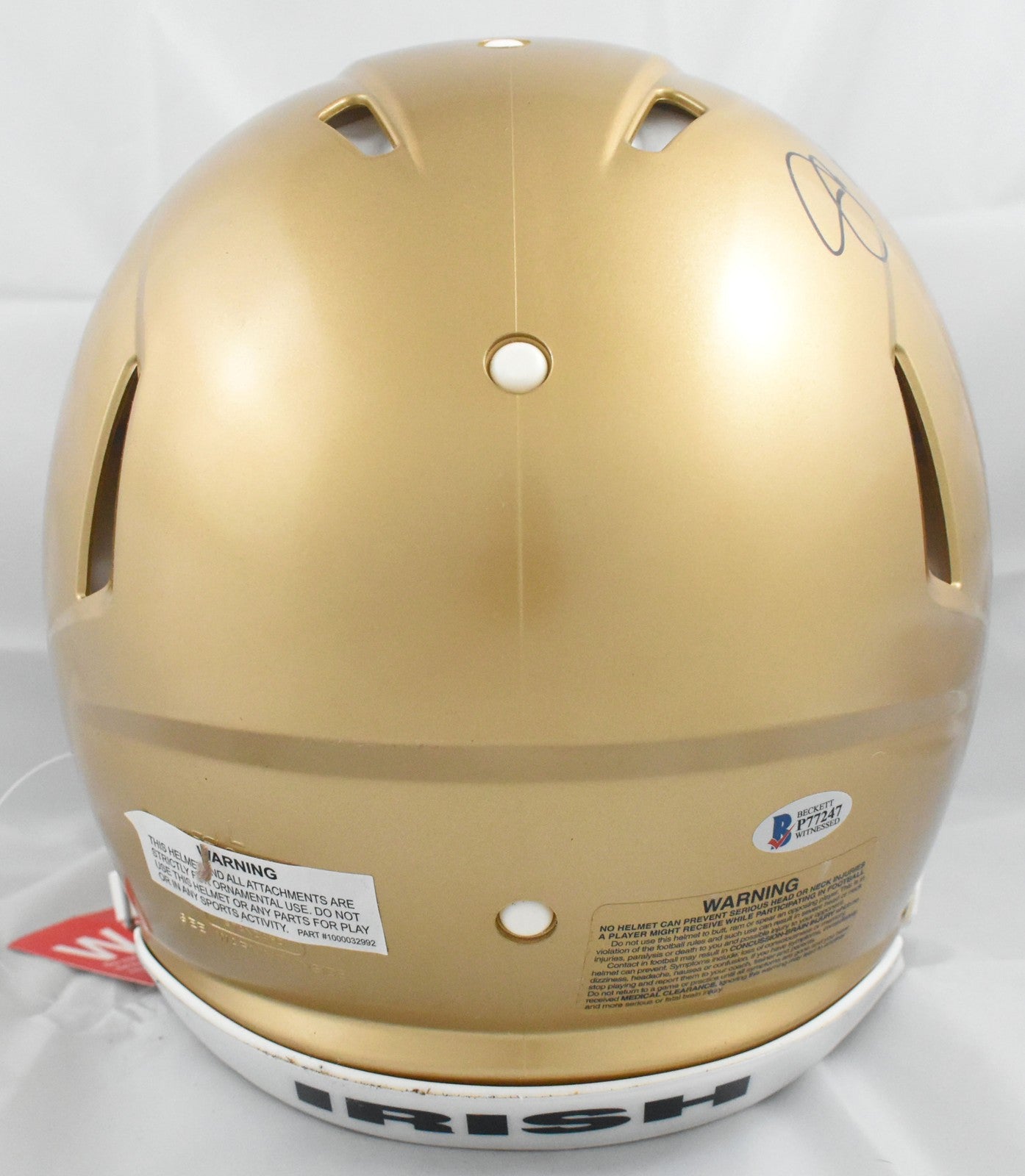 Joe Montana Signed Notre Dame Fighting Irish Full Size Authentic Helmet