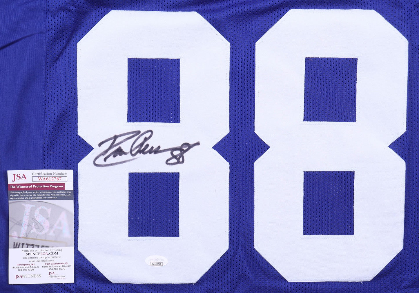 Drew Pearson Autographed Dallas Cowboys Royal Blue Custom Jersey