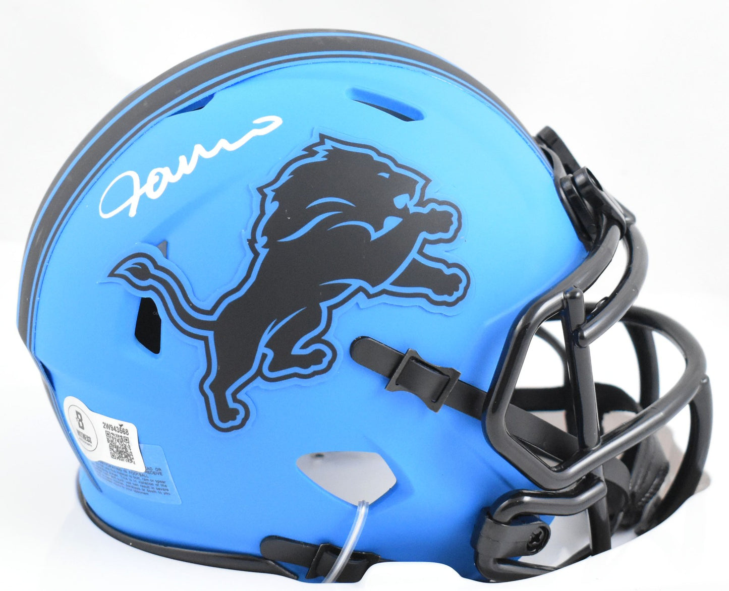 Jameson Williams Signed Detroit Lions Rave Speed Mini Helmet