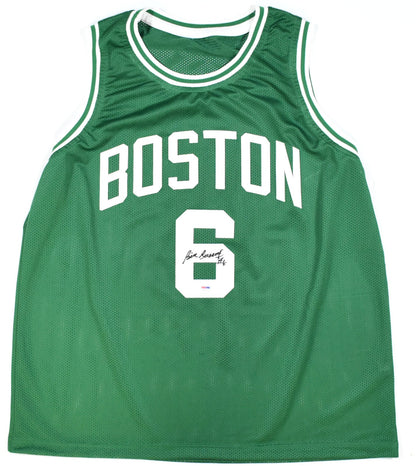 Bill Russell Signed Boston Celtics Custom Green Jersey
