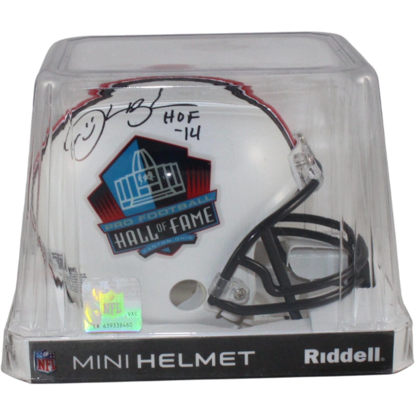 Derrick Brooks Signed NFL Hall of Fame VSR4 Mini Helmet (BAS)