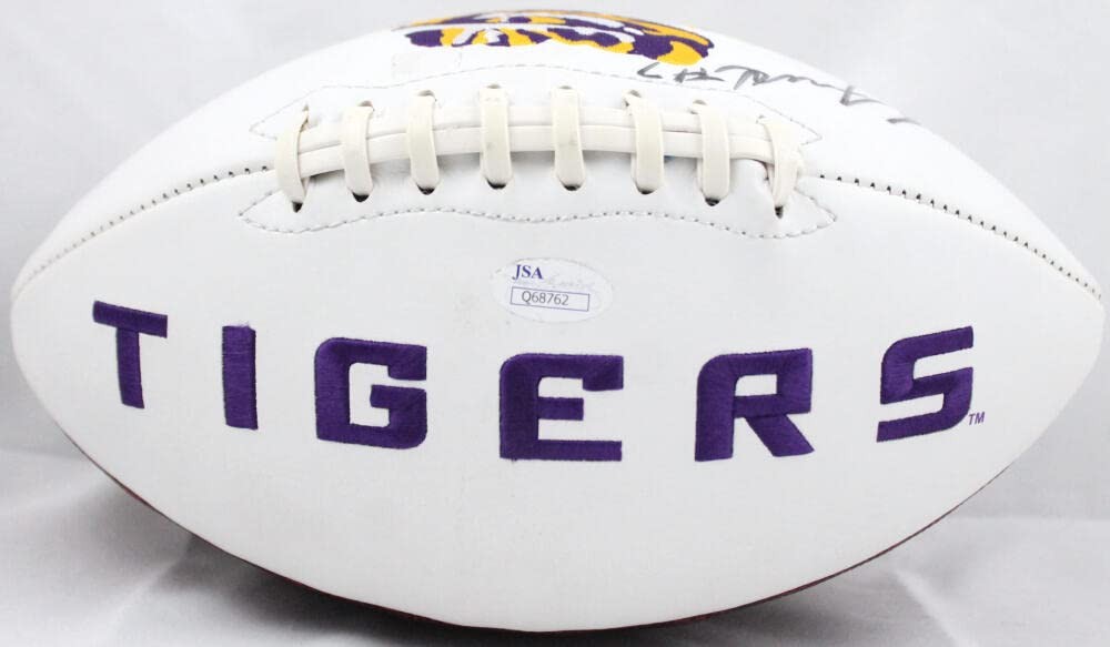 Leonard Fournette Signed LSU Tigers Logo Football