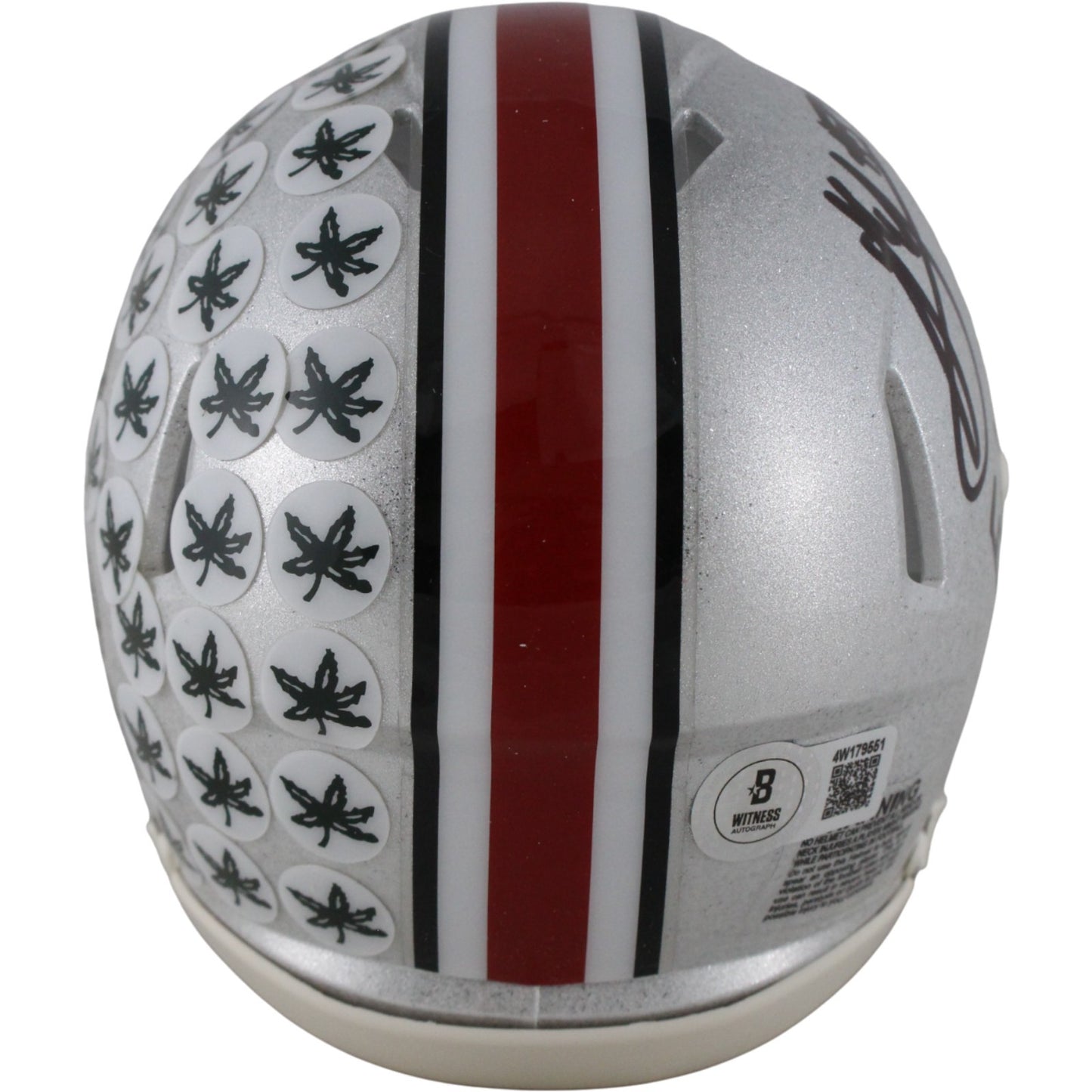 Jack Sawyer Signed Ohio State Buckeyes Mini Helmet (F Michigan Inscription)