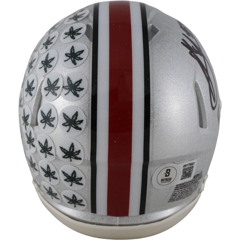 Jack Sawyer Signed Ohio State Buckeyes Mini Helmet (F Michigan Inscription)