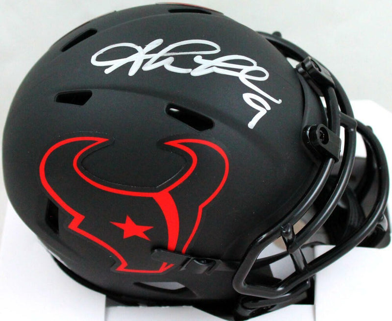 Shane Lechler Signed Houston Texans Eclipse Speed Mini Helmet