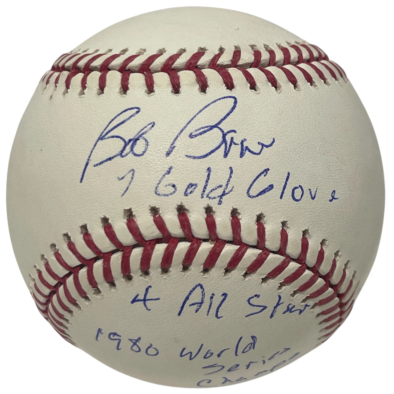 Bob Boone Signed Philadelphia Phillies Official MLB Baseball (3 Inscriptions)