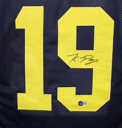 Kwity Paye Autographed Michigan Wolverines Custom College Style Jersey