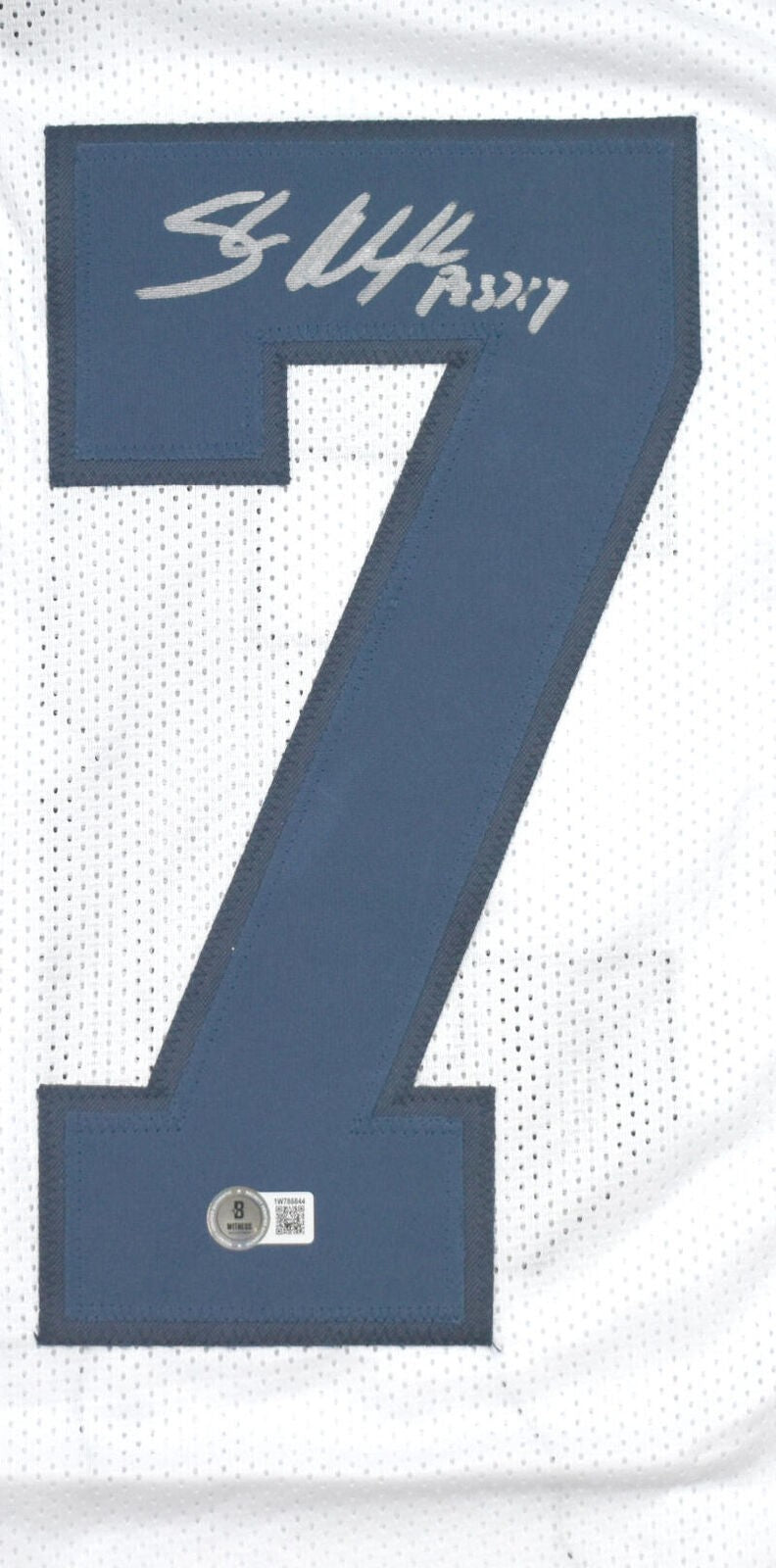 Shaun Alexander Autographed Seattle Seahawks Custom White Jersey