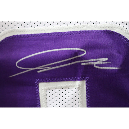 Jordan Addison Autographed 2024 Alternate White Pro Style Jersey