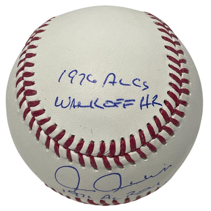 Chris Chambliss Signed Official Major League Baseball (3 Inscriptions)