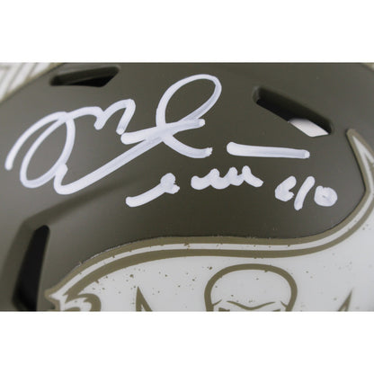 Mike Alstott Autographed Tampa Bay Buccaneers STS Mini Helmet