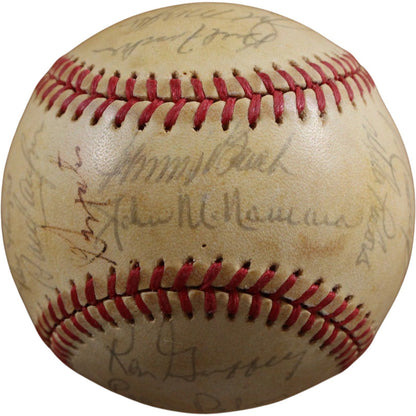 Johnny Bench & Joe Morgan 1981 Cincinnati Reds Team Signed Baseball