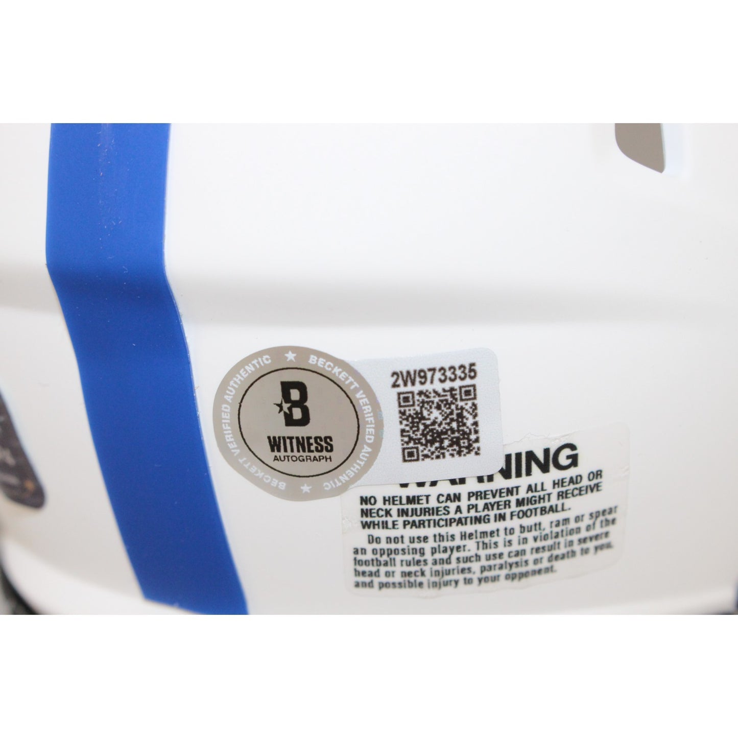 Phil Simms New York Giants Autographed Lunar Mini Helmet
