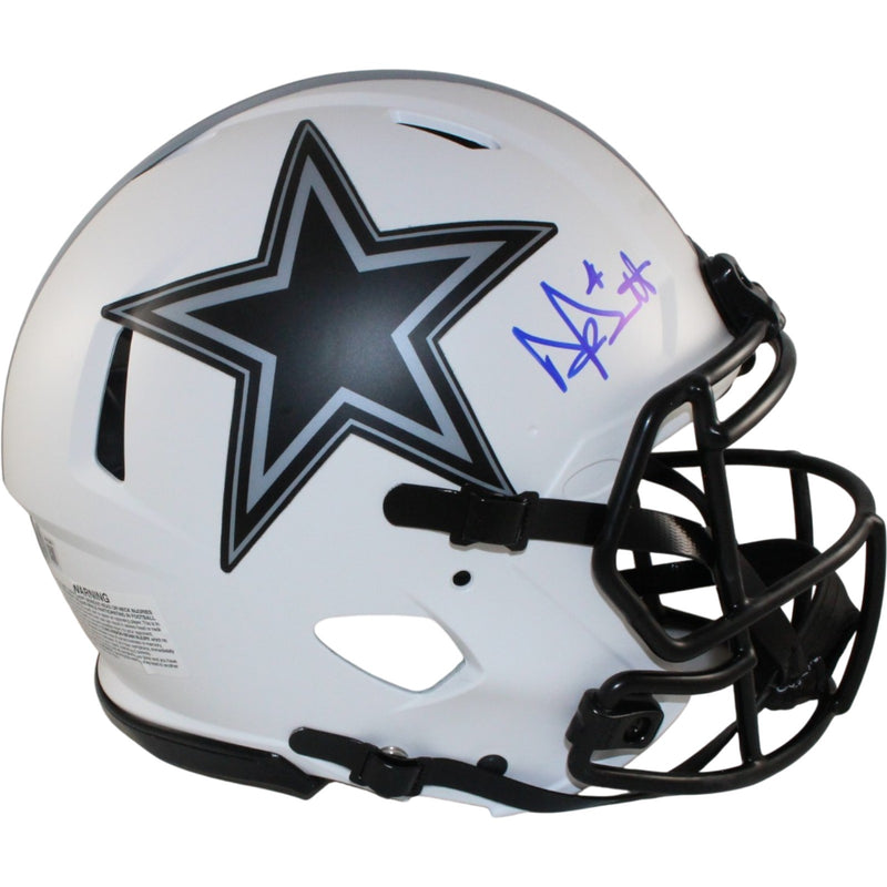 Dak Prescott Dallas Cowboys Autographed Full Size Authentic Lunar Helmet