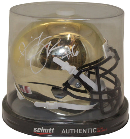 Jeremiah Owusu-Koramoah Notre Dame Fighting Irish Signed Mini Helmet BAS