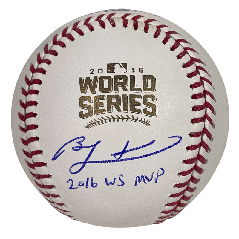 Ben Zobrist Signed 2016 World Series Baseball (2016 WS MVP)