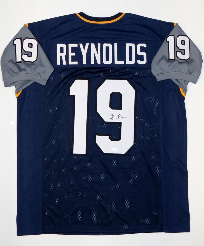 Keenan Reynolds Autographed Navy Blue Custom College Jersey