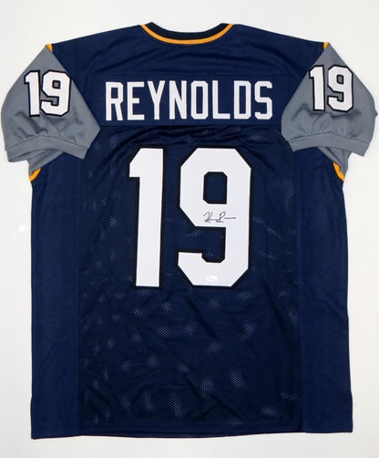 Keenan Reynolds Autographed Navy Blue Custom College Jersey