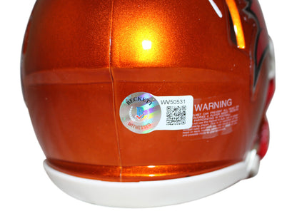 John Lynch Autographed Tampa Bay Buccaneers Flash Mini Helmet HOF BAS