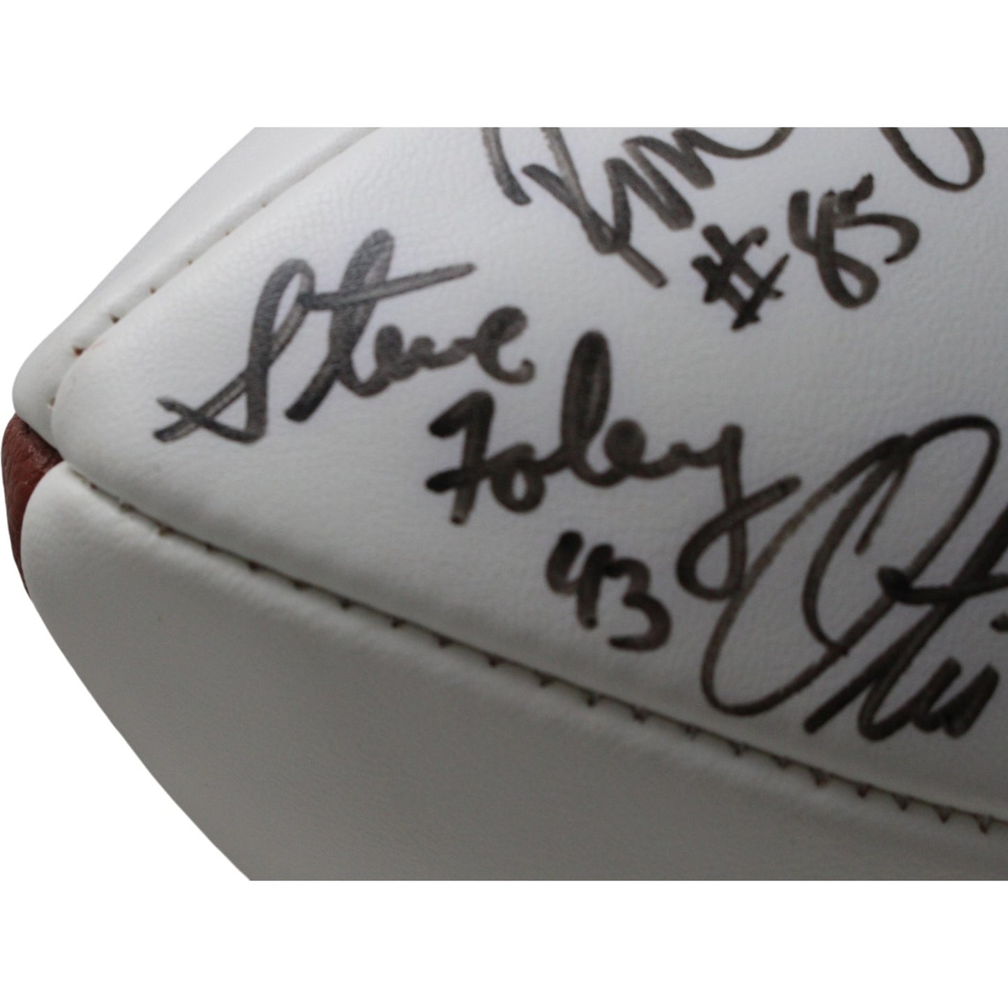 1977 Denver Broncos Team Signed Multi-Signature Football (15 Sigs)