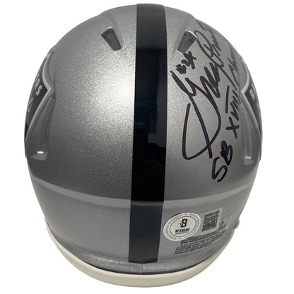 Greg Pruitt Signed Las Vegas Raiders Speed Mini Helmet (SB XVIII Champ)