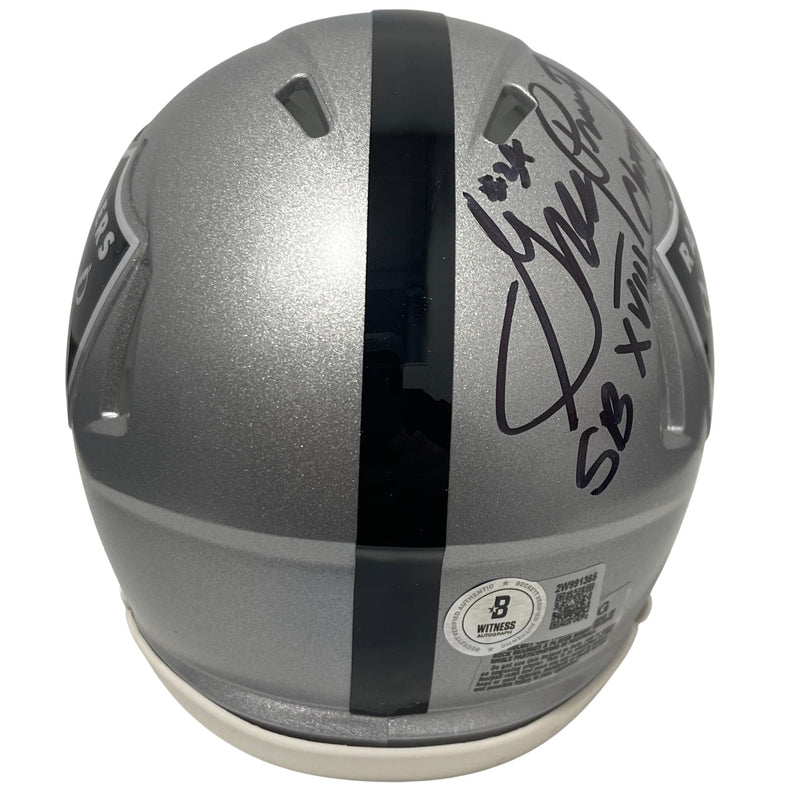 Greg Pruitt Signed Las Vegas Raiders Speed Mini Helmet (SB XVIII Champ)