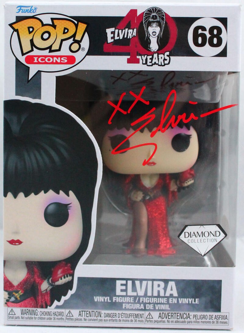 Cassandra Peterson Signed Elvira Funko Pop Figurine #68
