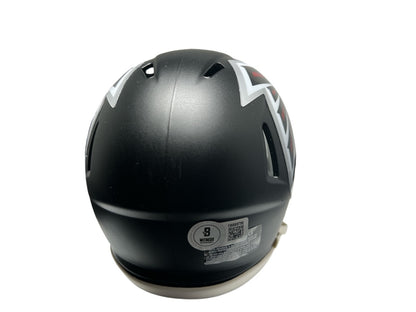 Roddy White Atlanta Falcons Autographed Speed Mini Helmet Beckett BAS