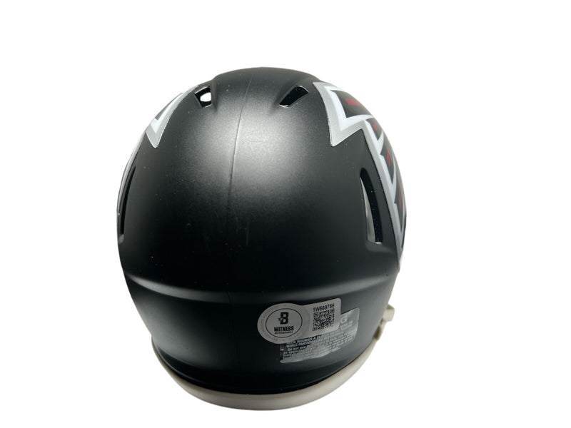 Roddy White Atlanta Falcons Autographed Speed Mini Helmet Beckett BAS