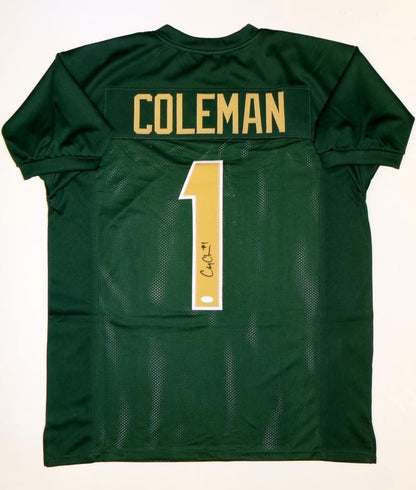 Corey Coleman Autographed Green Custom Jersey
