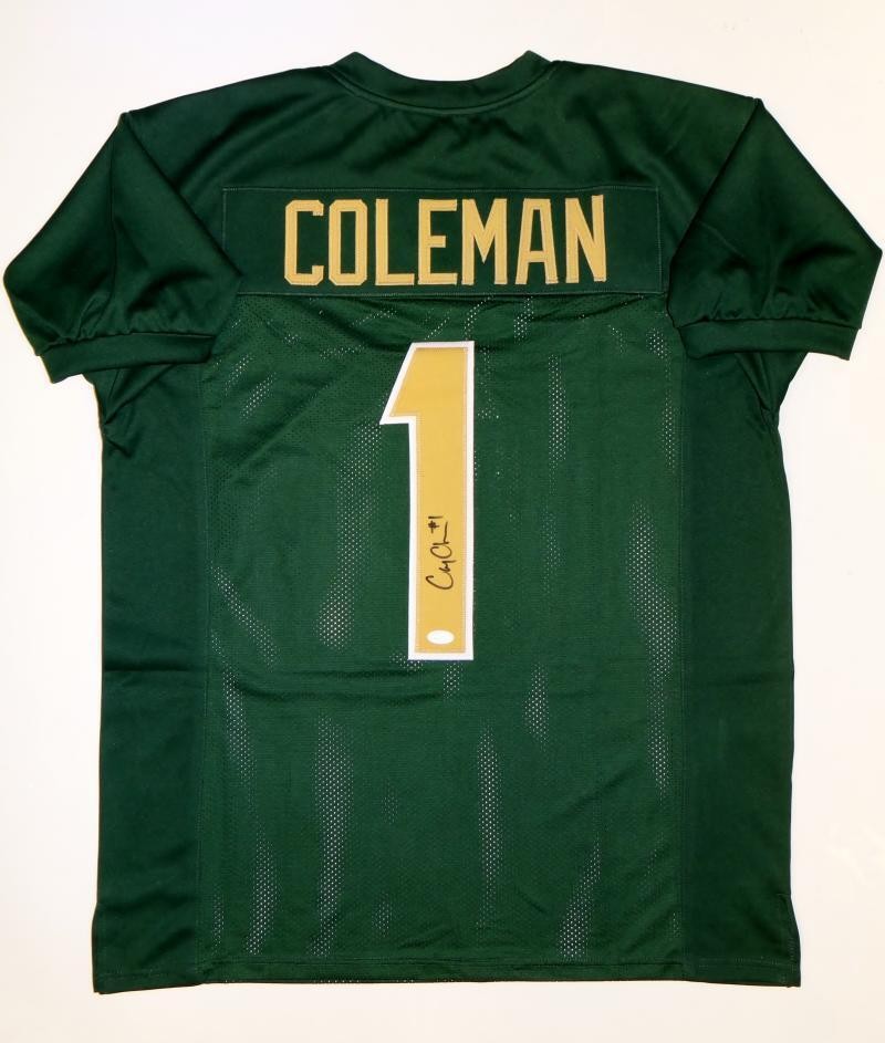Corey Coleman Autographed Green Custom Jersey