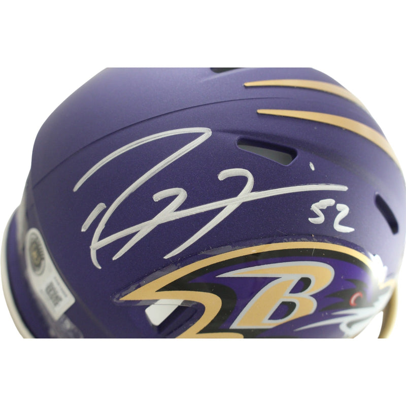 Ray Lewis Autographed Baltimore Ravens 2026 Alternate Mini Helmet