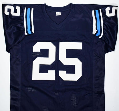 Raghib "Rocket" Ismail Autographed Blue Custom Jersey