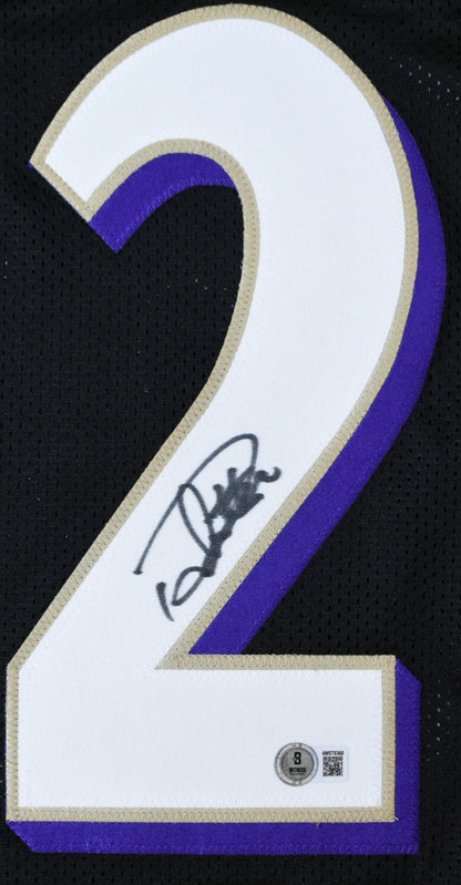 Derrick Henry Autographed Baltimore Ravens Black Custom Jersey