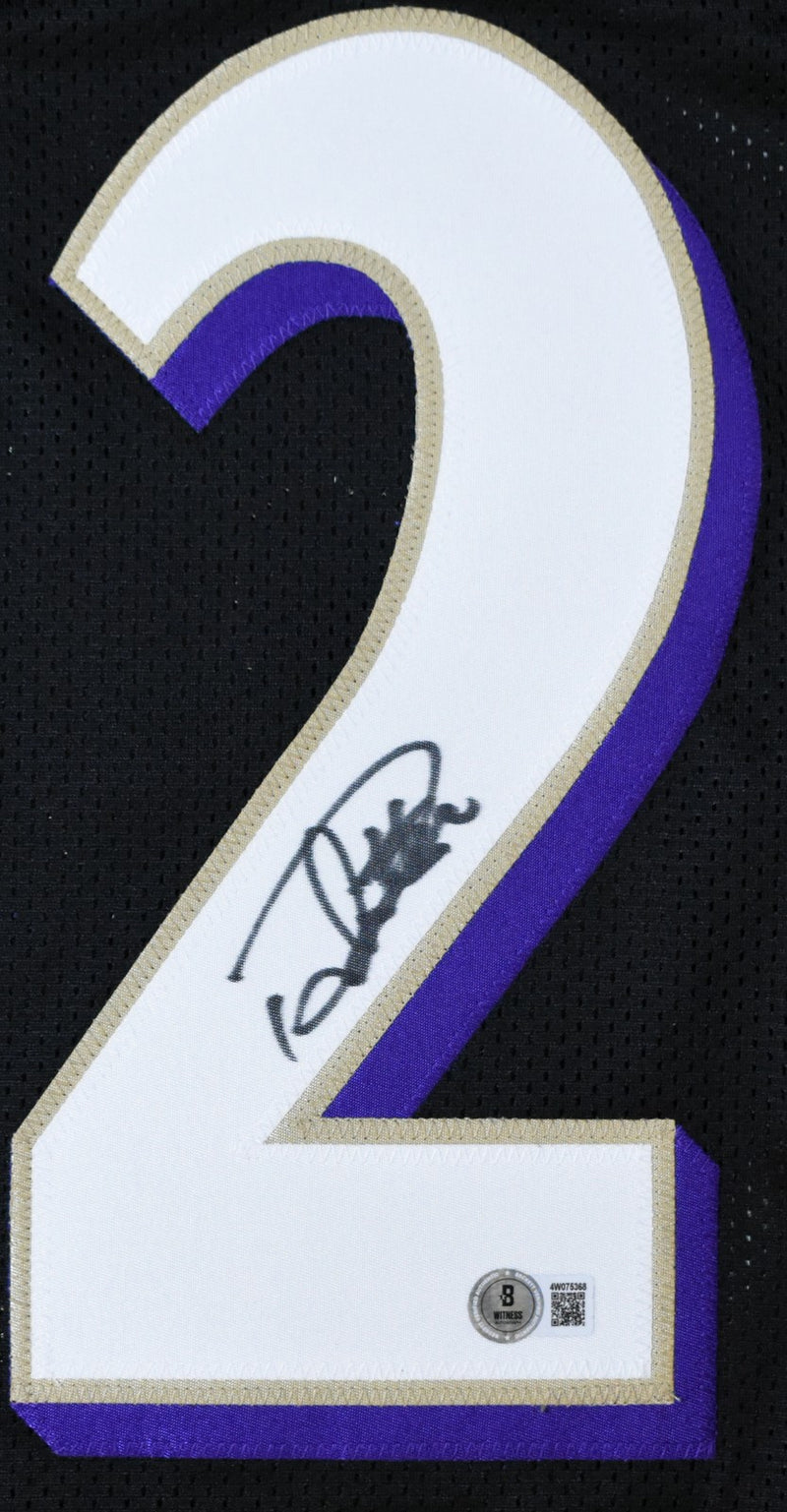 Derrick Henry Autographed Baltimore Ravens Black Custom Jersey