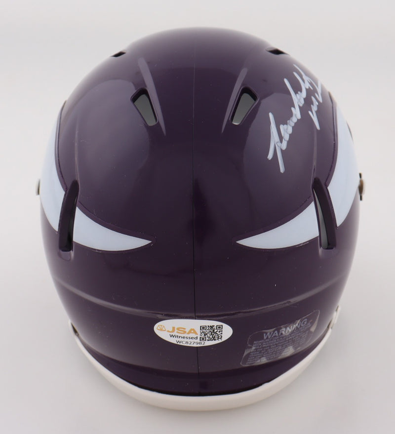 Randle McDaniel Signed Minnesota Vikings Mini Helmet