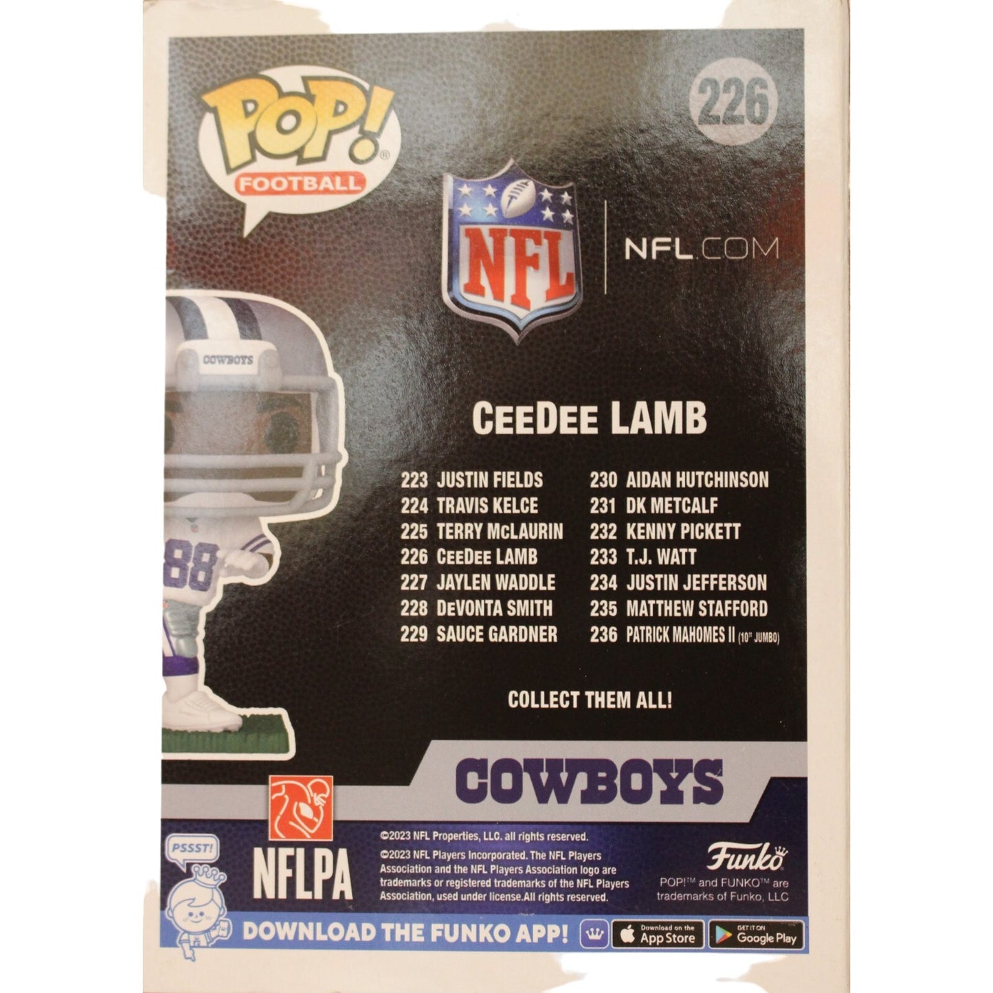 CeeDee Lamb Autographed Dallas Cowboys Funko Pop! (Fanatics #226)