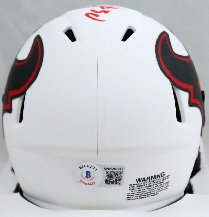 Phillip Lindsay Signed Houston Texans Lunar Speed Mini Helmet