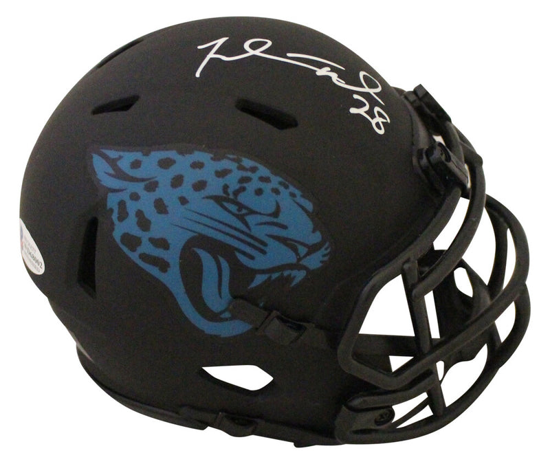 Fred Taylor Signed Jacksonville Jaguars Eclipse Mini Helmet (BAS)