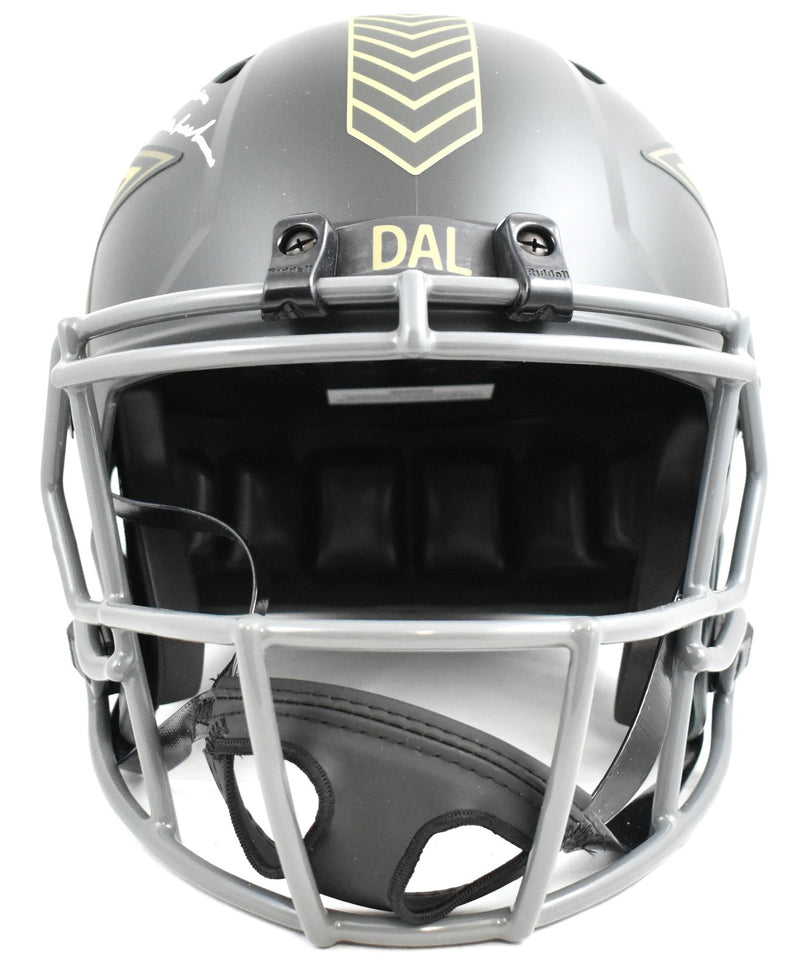 Roger Staubach Autographed Dallas Cowboys 2025 Salute to Service Helmet
