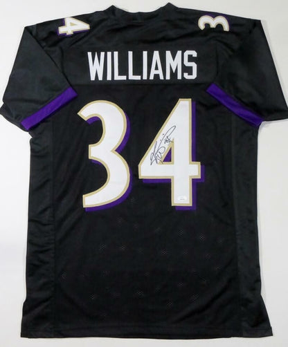 Ricky Williams Autographed Black Custom Jersey